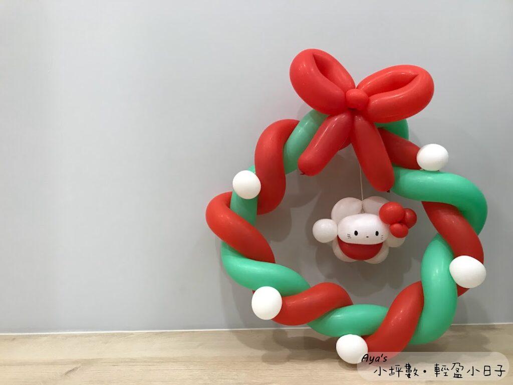 氣球聖誕花圈